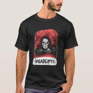 Camiseta Ceifador Levantando Pesos Levantamento Terra Barra
