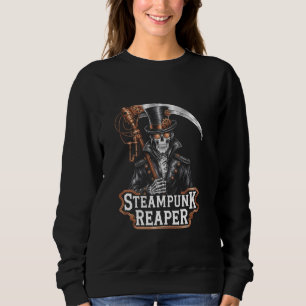 Camiseta Ceifador Punk a Vapor Deus da Morte Engrenagens Ca