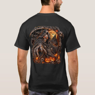 Camiseta Ceifador Sombrio com Foice – Crânio Sombrio do Hal