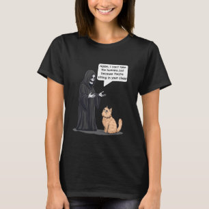 Camiseta Ceifador vs Gato Piada Hilária de Gatinho