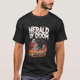 Camiseta Ceifeiro Harbinger da Destruição Cavalo Fiery Arte