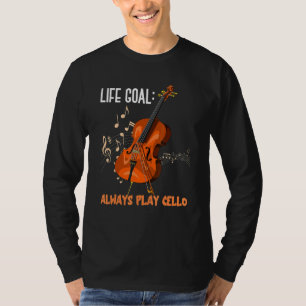 Camiseta Cel da Orquestra Cello Cellist do Life Goal