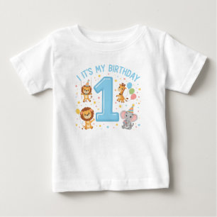 Camiseta Celebração Adorável de 1º Aniversário