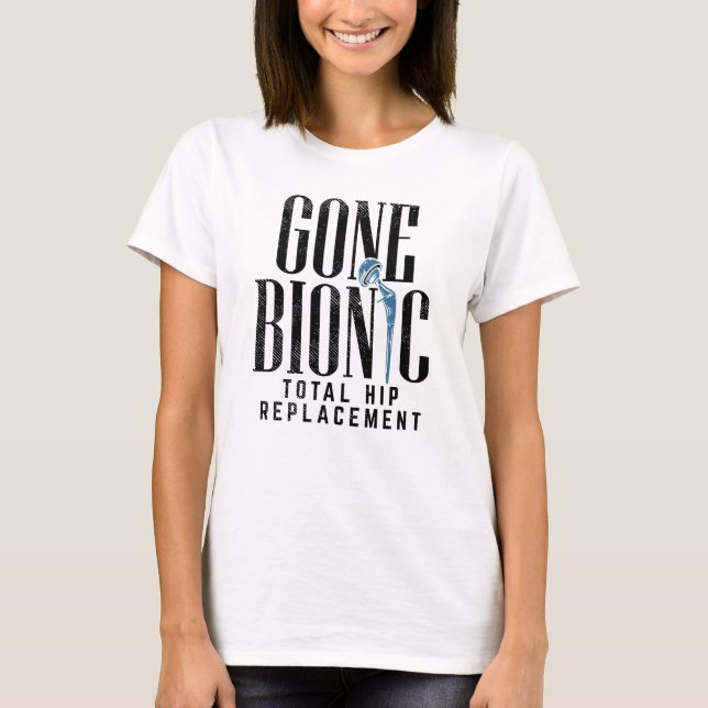 Camiseta Celebração Bionica de Substituição de Hip Mãe (Frente)
