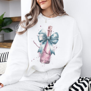 Camiseta Celebração Champanhe Coquette Laço Dia dos Namorad