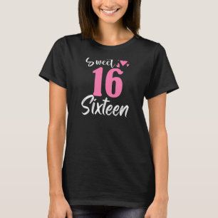 Camiseta Celebração da 16.ª Festa de aniversário, 16 anos