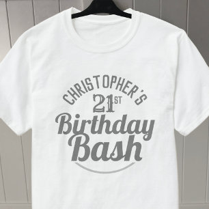 Camiseta Celebração da aniversário de 21 anos de idade da c