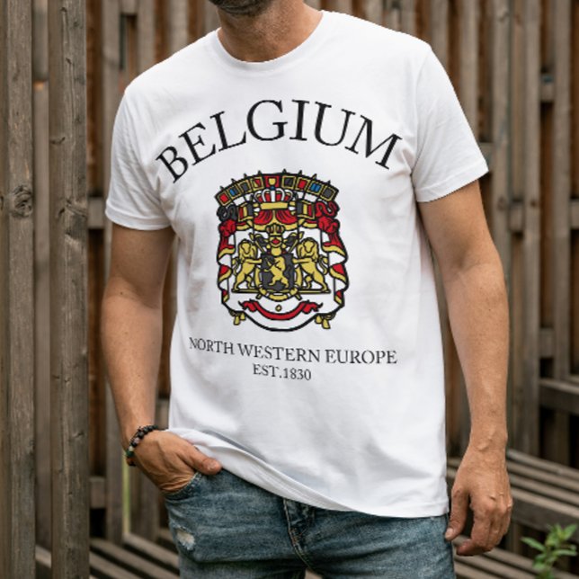 Camiseta Celebração da Cultura da Bandeira da Bélgica (Criador carregado)