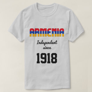 Camiseta Celebração da Independência da Bandeira da Armênia