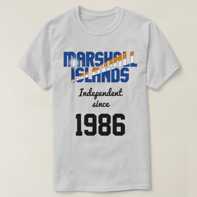 Camiseta Celebração da Independência das Ilhas Marshall (Frente do Design)