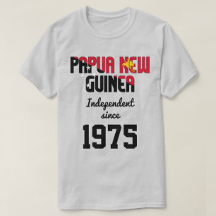 Camiseta Celebração da Independência de Bandeira da Papua-N