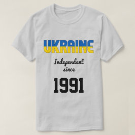 Camiseta Celebração da Independência de Bandeira da Ucrânia