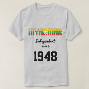 Camiseta Celebração da Independência de Bandeira de Mian