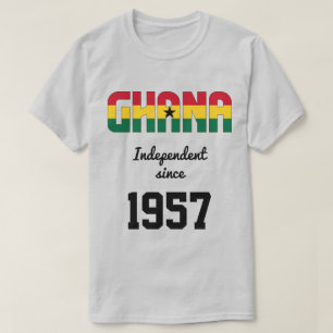 Camiseta Celebração da Independência de Bandeira do Gana