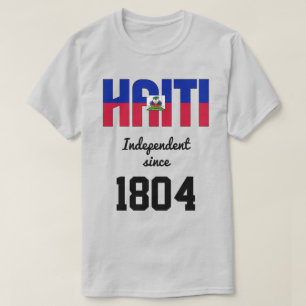 Camiseta Celebração da Independência de Bandeira do Haiti