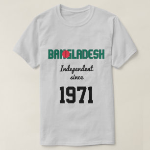 Camiseta Celebração da Independência de Bangladesh
