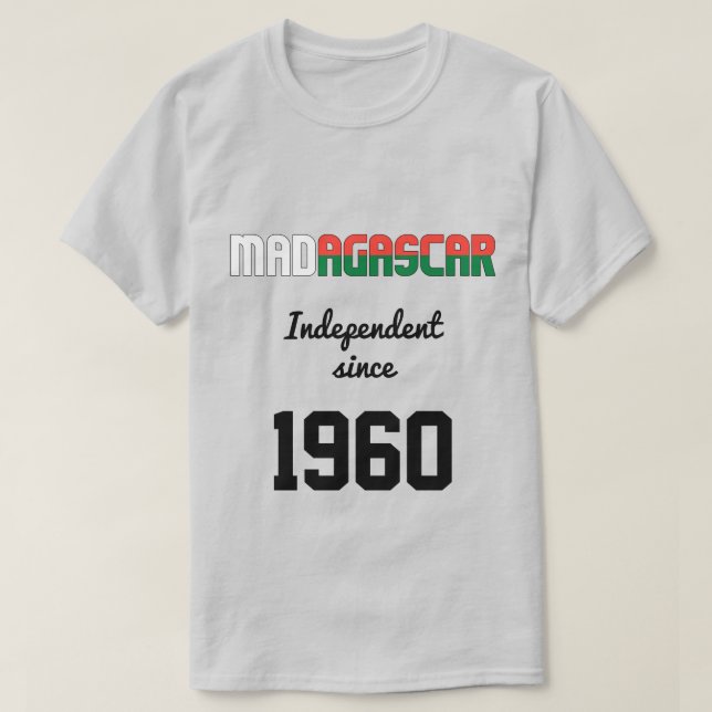 Camiseta Celebração da Independência de Madagáscar (Frente do Design)