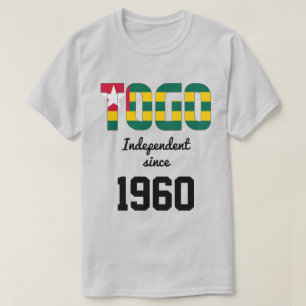 Camiseta Celebração da Independência do Bandeira do Togo