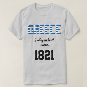 Camiseta Celebração da Independência do Sinalizador de gréc
