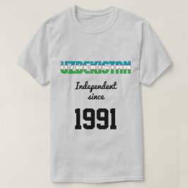 Camiseta Celebração da Independência do Usbequistão