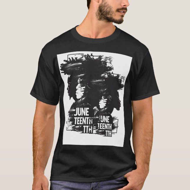 Camiseta Celebração da Liberdade de Juneteenth Design | Afr (Frente)