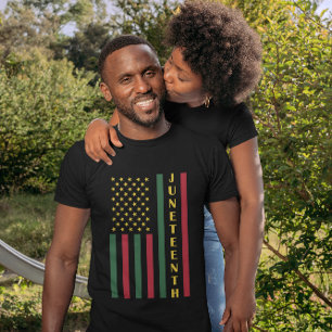 Camiseta Celebração da Liberdade na Décima Junta EUA Bandei