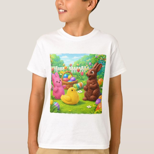 Camiseta Celebração da Páscoa — Parables4Kids.com (Frente)