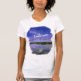 Camiseta Celebração da Terra Céu Azul de Verão e T-Shir Águ