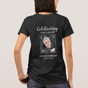 Camiseta Celebração Da Vida Com Imagem No Memorial Anterior