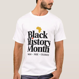 Camiseta celebração de 100 anos mês da história negra 2026