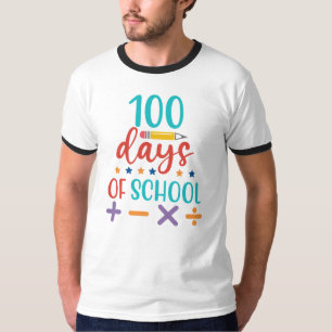 Camiseta Celebração de 100 Dias de Escola