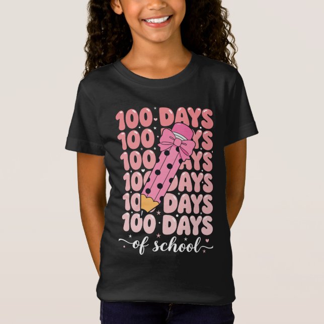 Camiseta celebração de 100 dias de escola (Frente)