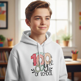 Camiseta Celebração de 100 Dias de Escola Criança Básica