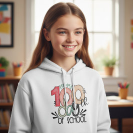 Camiseta Celebração de 100 Dias de Escola Criança Básico