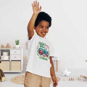 Camiseta Celebração de 100 Dias de Trator Escolar