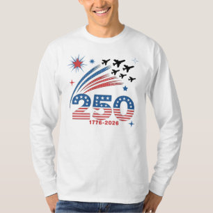 Camiseta Celebração de 250 Anos de Liberdade dos EUA Design