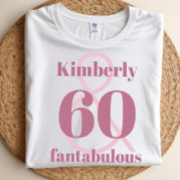 Celebração de 60 Anos com Nome Personalizado Fofa