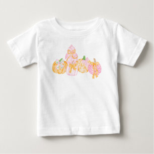 Camiseta Celebração de Ação de Graças com Abóbora e Laços P