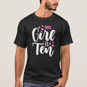 Camiseta Celebração de Aniversário 10º Aniversário Esta Gar