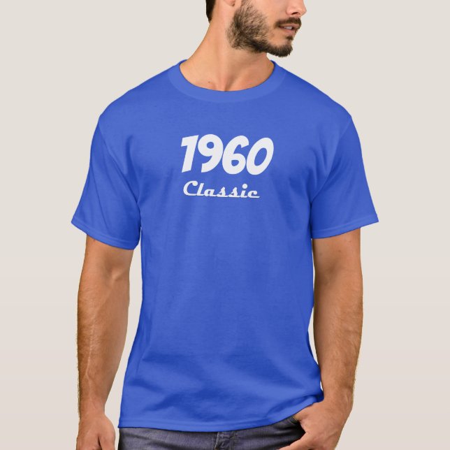 Camiseta Celebração de aniversário de 1960 Classic 60th (Frente)