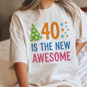 Camiseta Celebração de Aniversário de 40 Anos é o Novo Incr