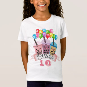 Camiseta Celebração de aniversário de Boba Tea Celebração d