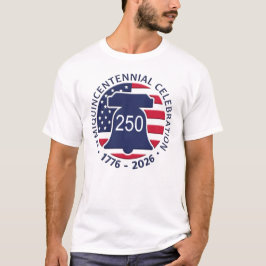 Camiseta Celebração de Aniversário do 250º Aniversário da A