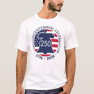 Camiseta Celebração de Aniversário do 250º Aniversário da A