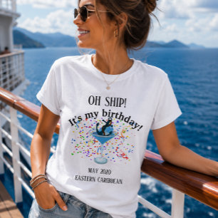 Camiseta Celebração de Aniversário Sem Férias de Viagem de 