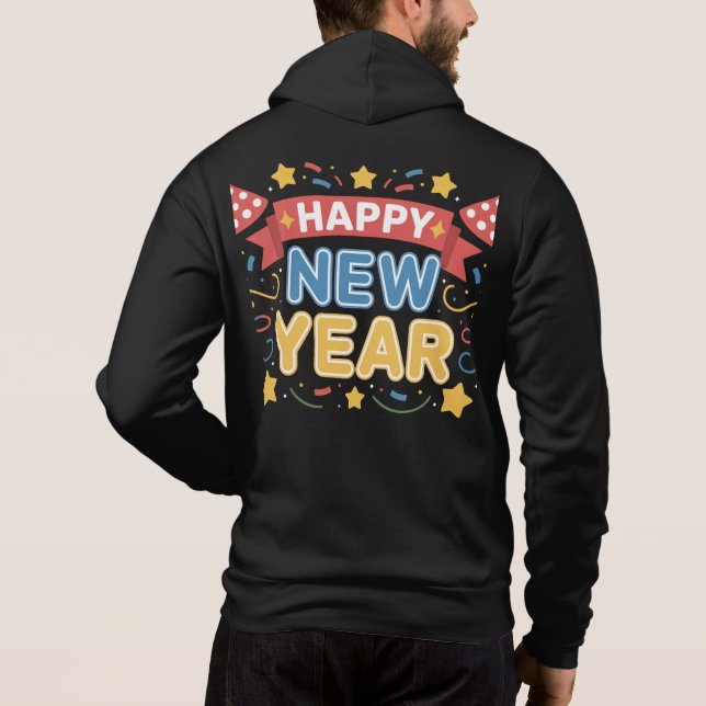 Camiseta Celebração de Ano Novo Design-60277 (Verso)