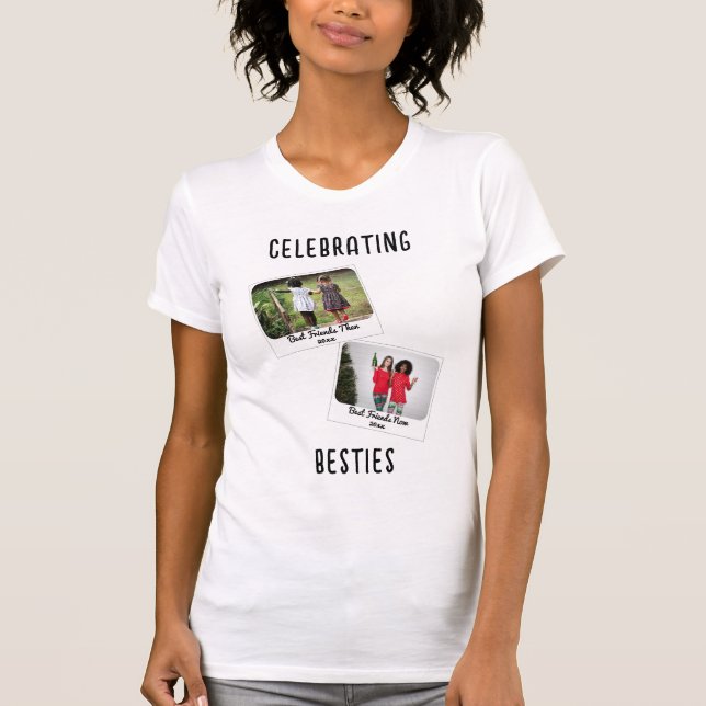 Camiseta CELEBRAÇÃO DE BESTIES Dois Amigos Instantâneos de  (Frente)