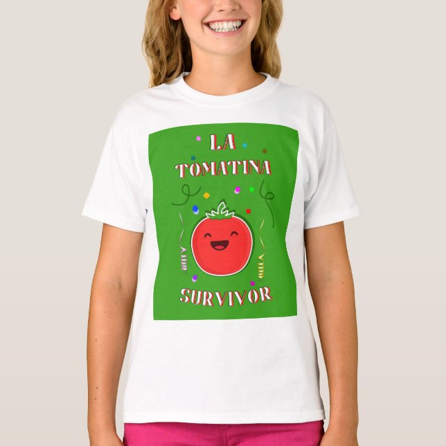 Camiseta Celebração de Bunol La Tomatina Espanha de present (Frente)