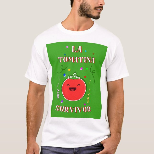 Camiseta Celebração de Bunol La Tomatina Espanha de present (Frente)