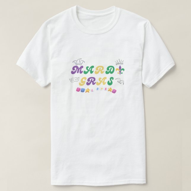 Camiseta Celebração de Carnaval amor (Frente do Design)